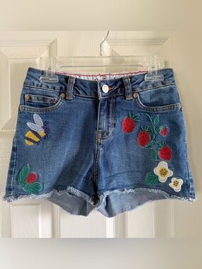 {Mini Boden} Embroidered Shorts